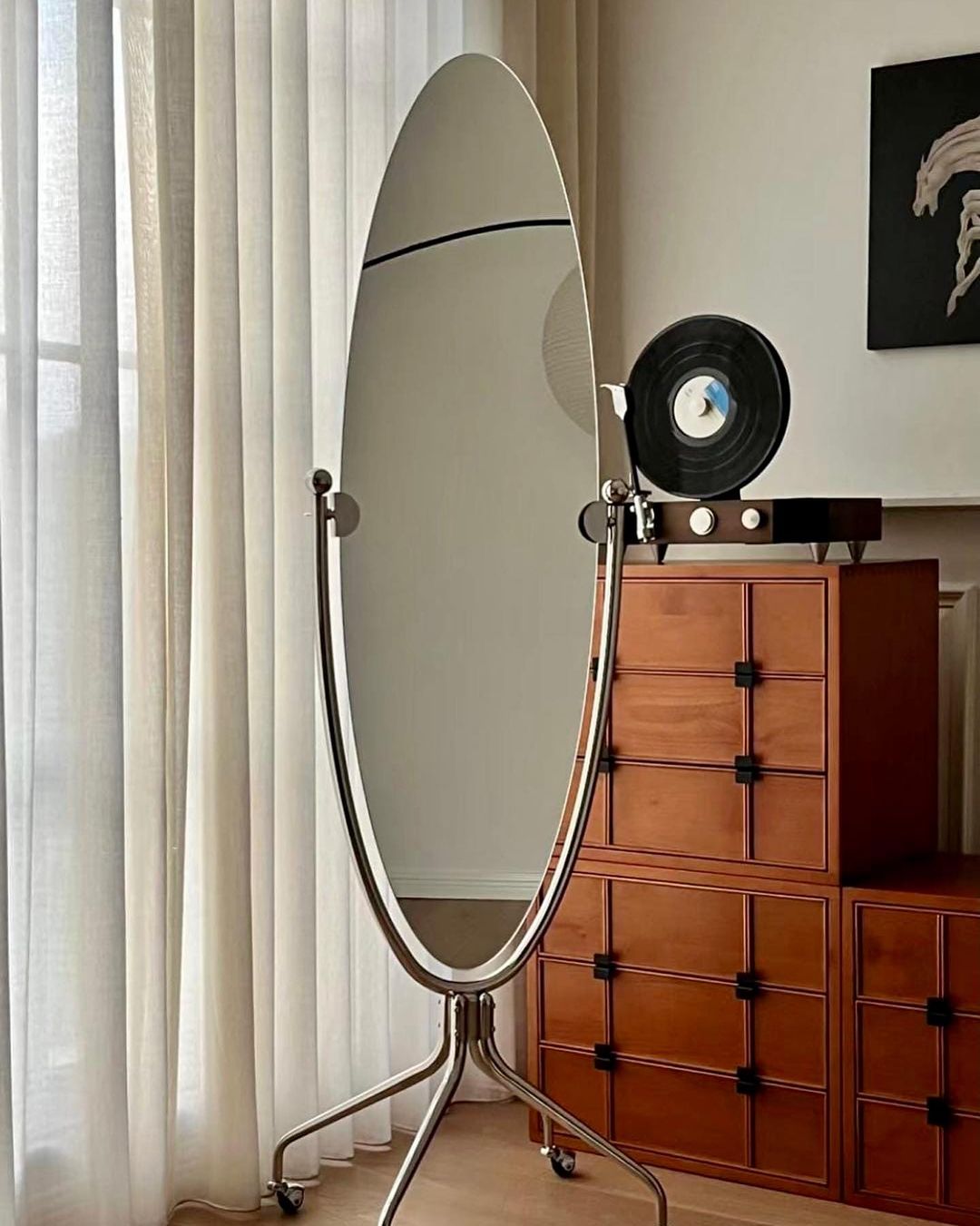 Напольное зеркало Овал