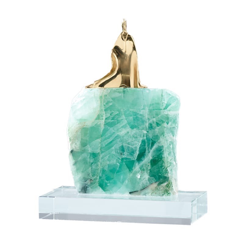 Статуэтка Человек-умиротворение на флюорите M