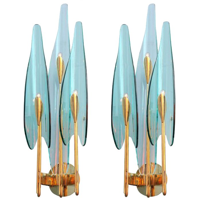 Бра Max Ingrand for Fontana Arte Sconces designed by Max Ingrand
