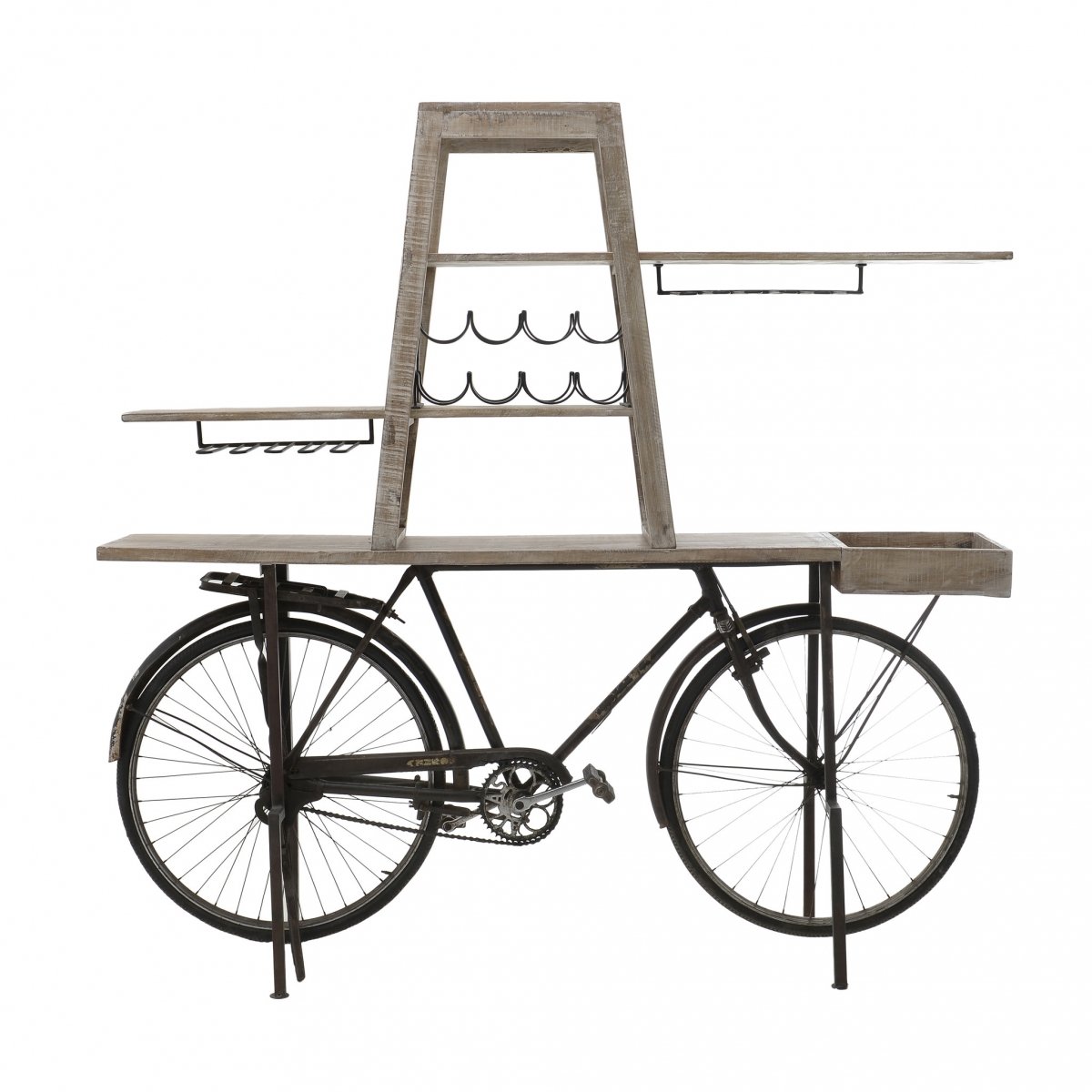 Стеллаж с отделениями для хранения бутылок Black Bike