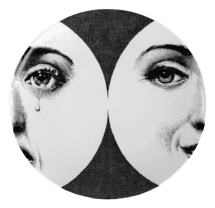 Декоративная тарелка Fornasetti 30.CR.BW.R01-280 designed by Piero Fornasetti