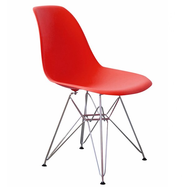 Стул Eames DSR Красный designed by Charles and Ray Eames in 1948