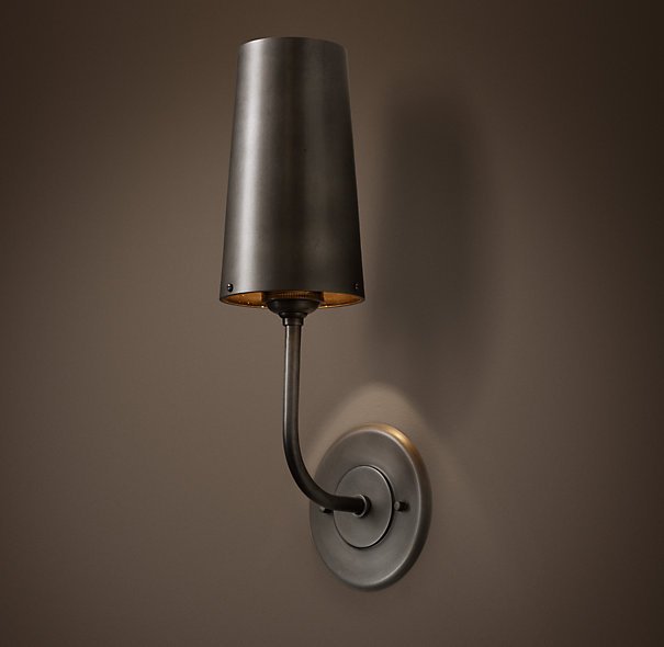 Бра RH Modern Taper Sconce with Metal Shade