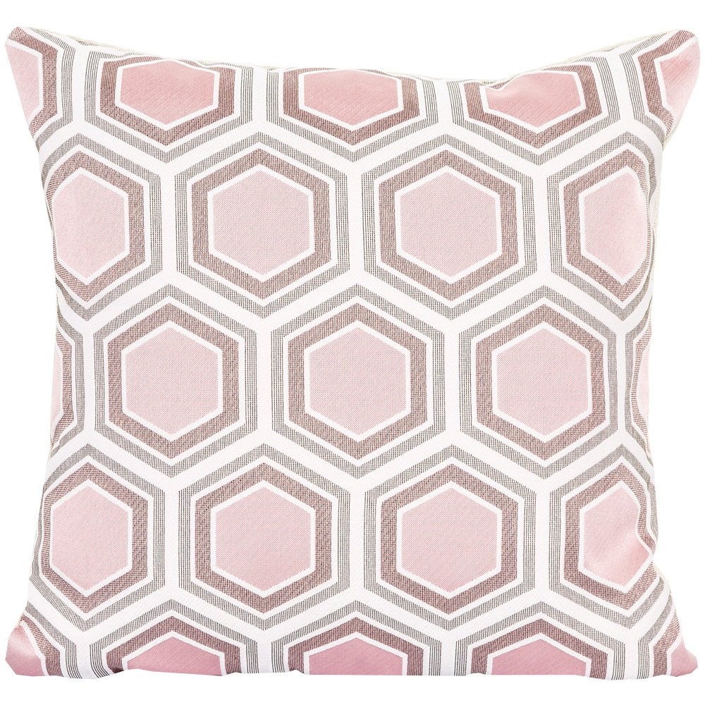 Подушка Hexagon Pink Geometry