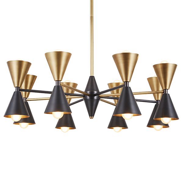 Подвесной светильник CAIRO CHANDELIER BLACK AND GOLD