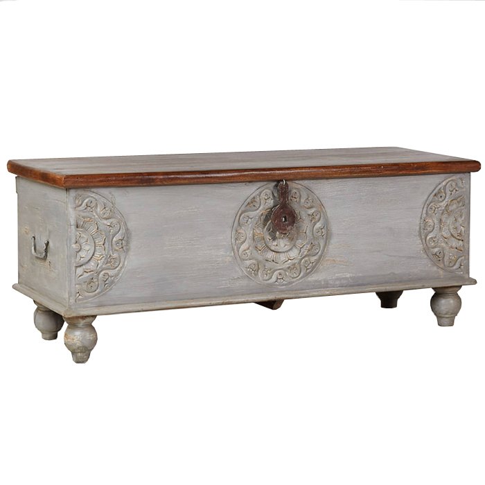 Сундук из массива манго Grey Mango