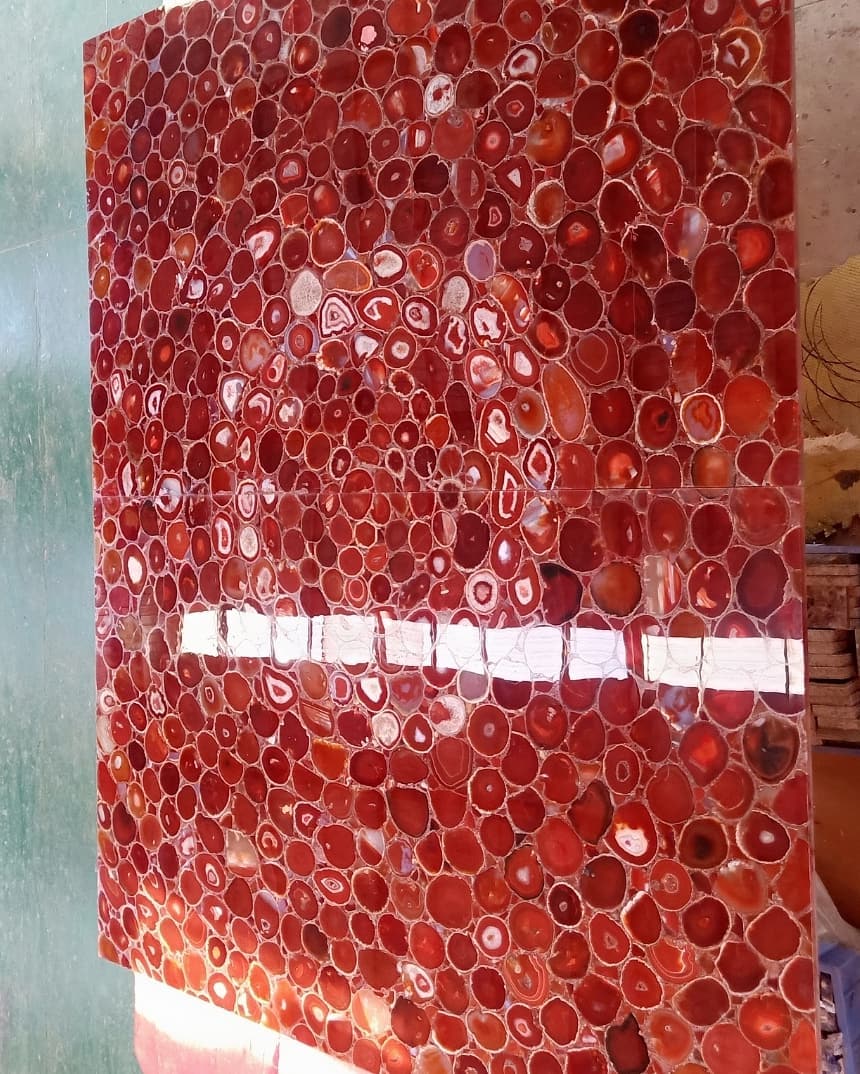 Слэб из красного агата