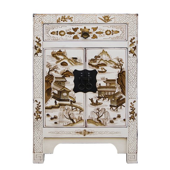 Тумба Chinese Painting Village White