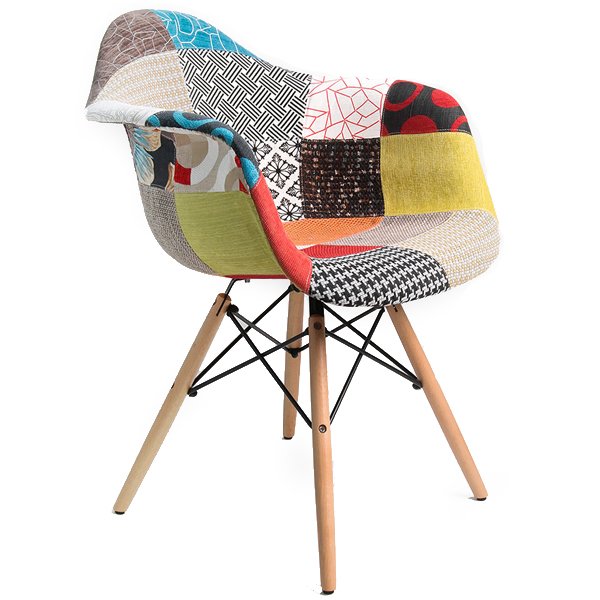 Стул Eames DAW Patchwork designed by Charles and Ray Eames
