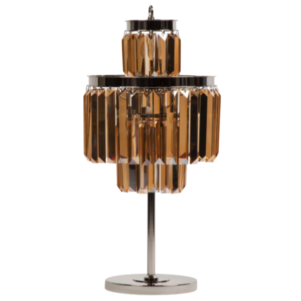 Настольная лампа 1920S Odeon Cognac Glass Table Lamp Three-Level