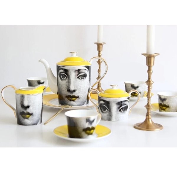 Чайный сервиз Fornasetti designed by Piero Fornasetti