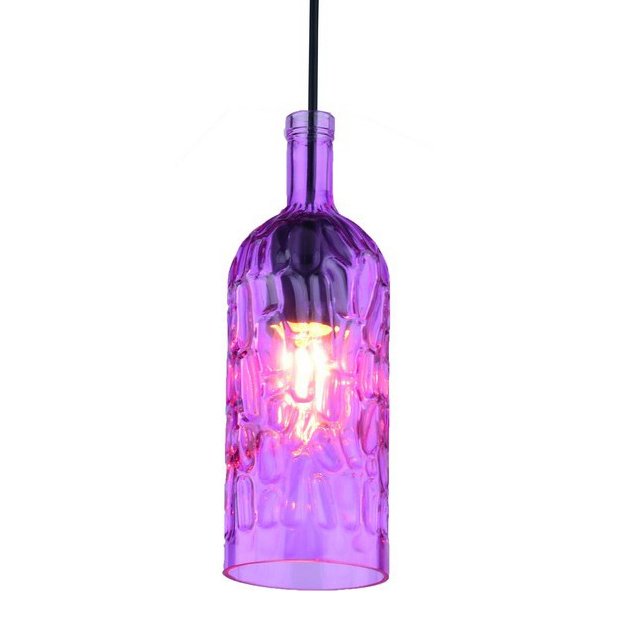 Подвесной светильник Geometry Glass Purpur Bottle Pendant