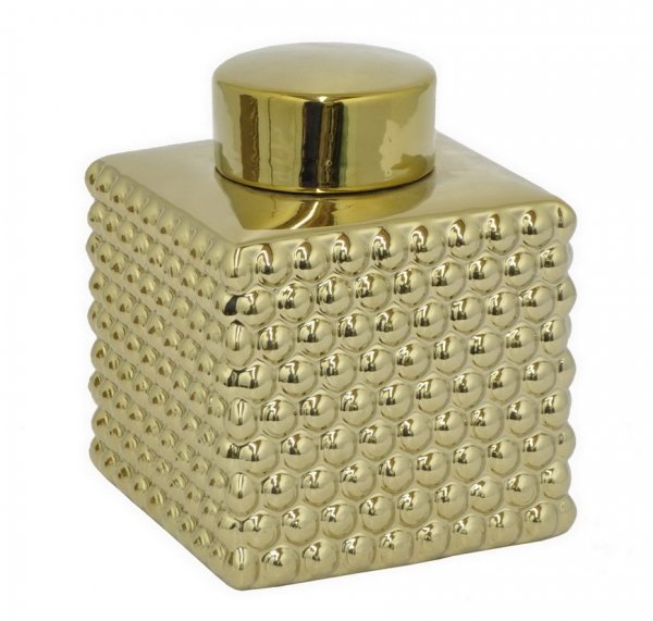 Сосуд с крышкой Chaplet Gold Small