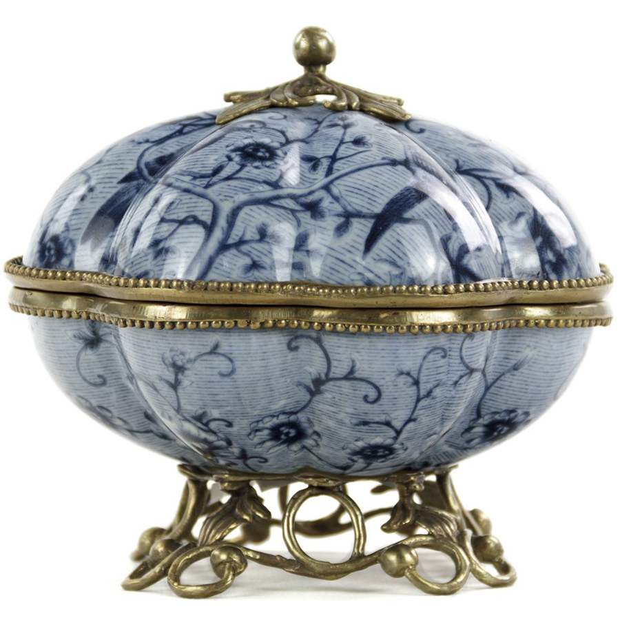 Шкатулка Floral Blue Ornament