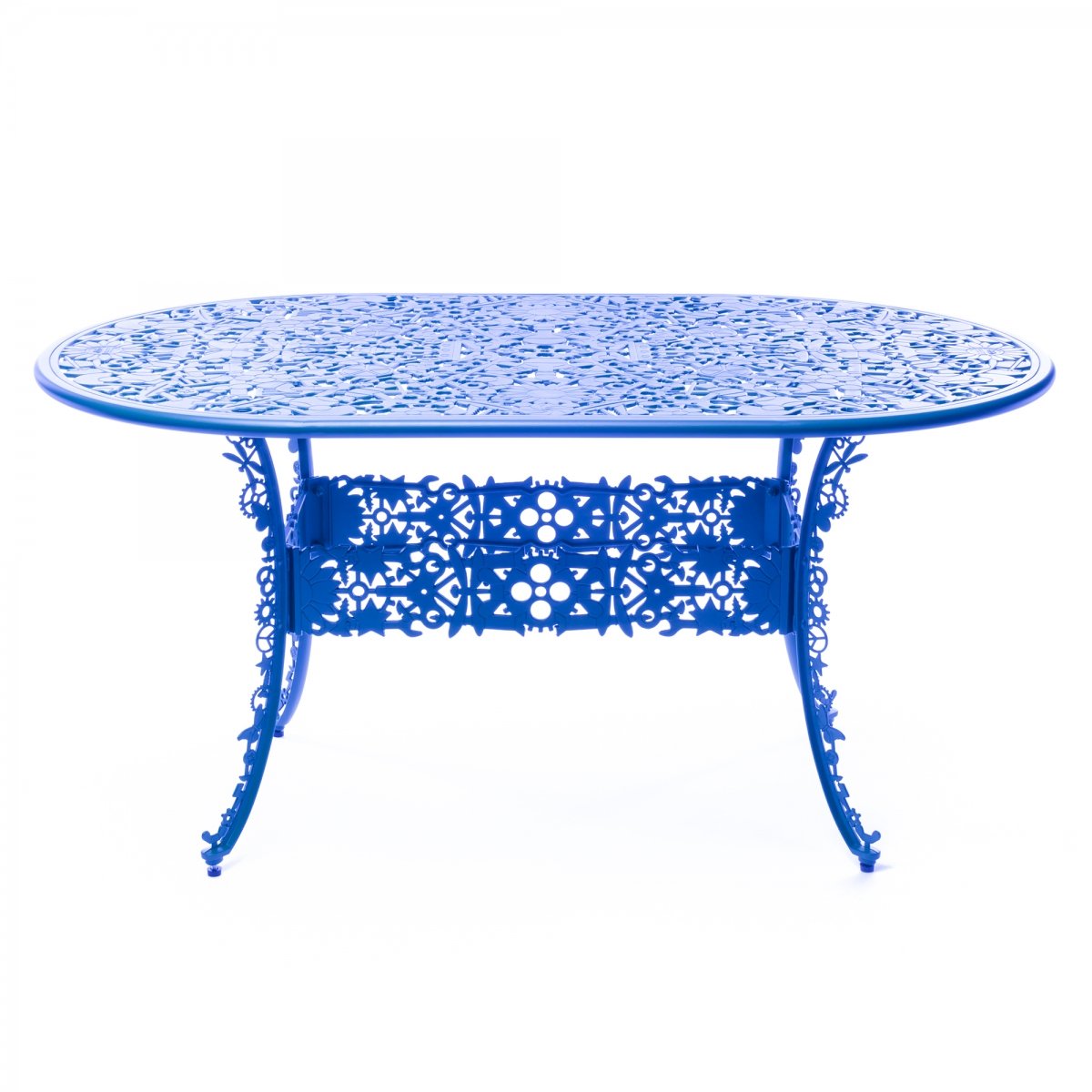 Обеденный стол Industry Collection ALUMINIUM OVAL TABLE – SKY BLUE