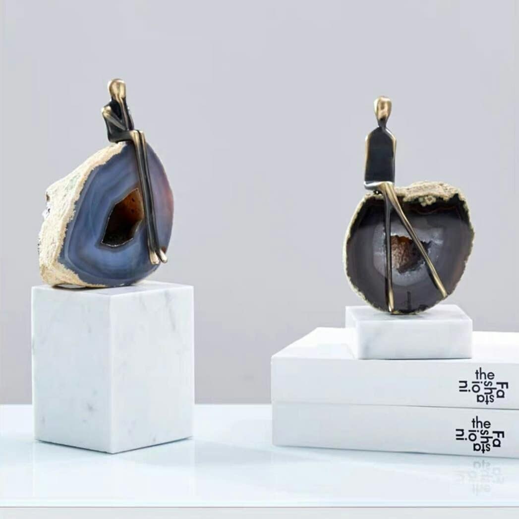 Статуэтки Человечки из бронзы на друзах