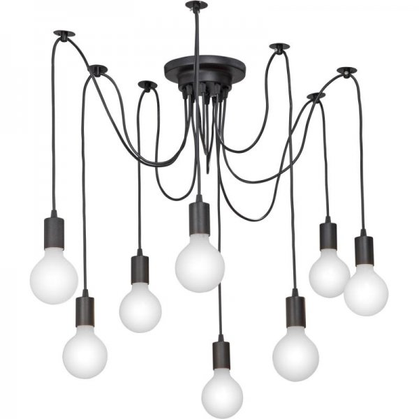 Подвесной светильник Spider Web Pendant 8 Black