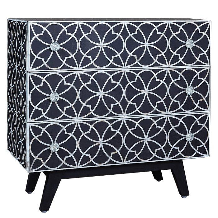 Комод Inlaid Bone Flower Geometry
