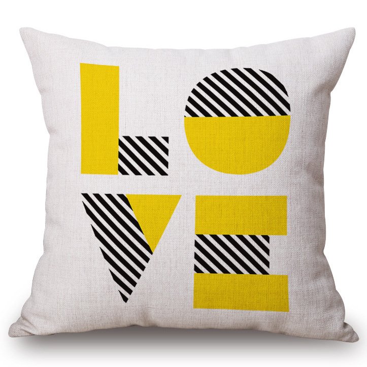 Декоративная подушка Yellow Love