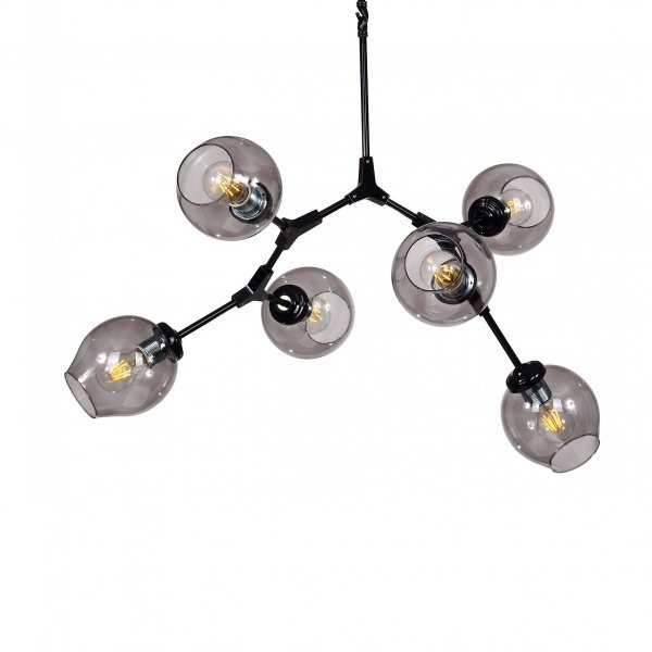 Люстра Lindsey Adelman Branching Bubble Chandelier 6 Black