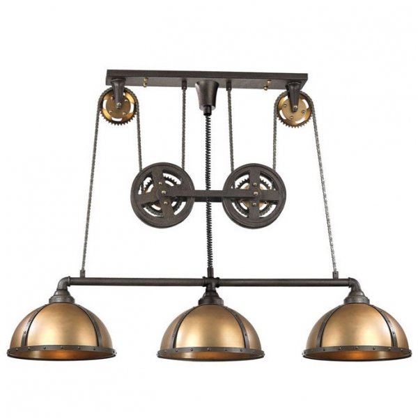 Люстра Loft Light Rust and Brass three plafond