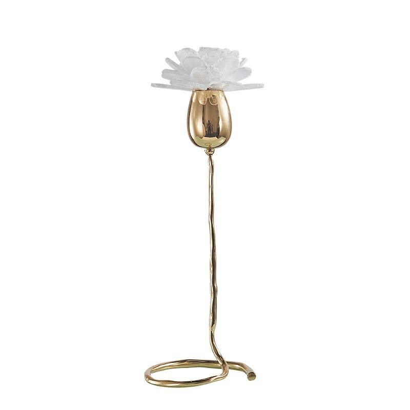 Статуэтка Полная чаша цветка на стебле из латуни L