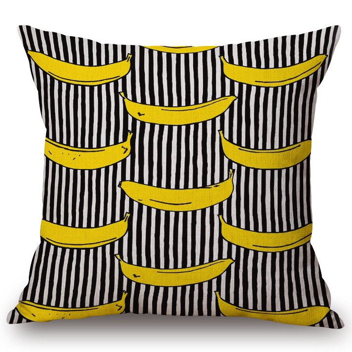 Декоративная подушка Black & White Stripes