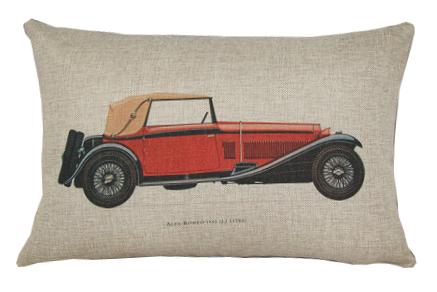 Подушка Красный Ретро-Автомобиль