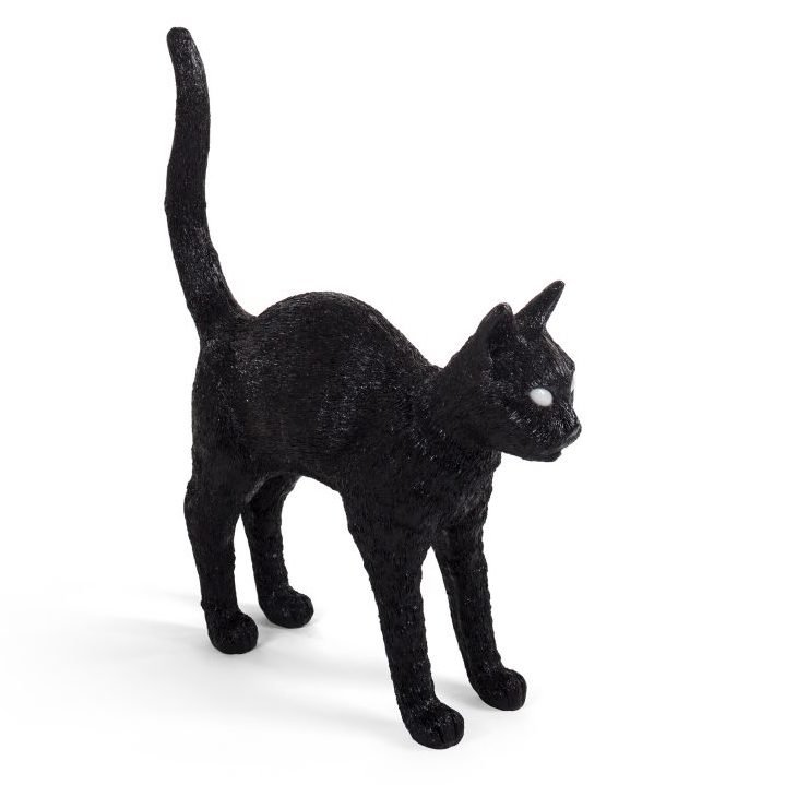 Лампа Seletti Jobby The Cat Black designed by Marcantonio Raimondi Malerba