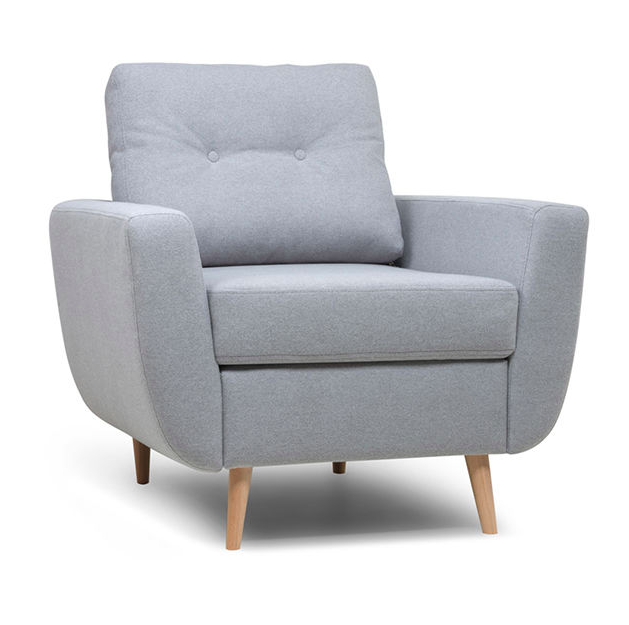 Кресло Dublin Armchair серая шерсть