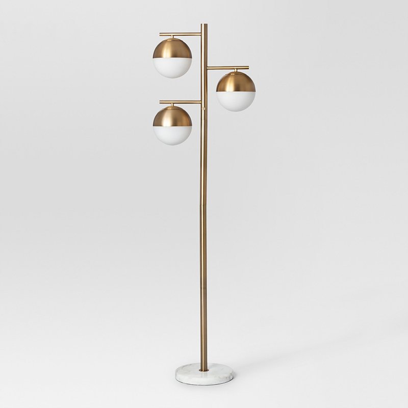 Торшер Geneva Glass Floor Lamp Triple