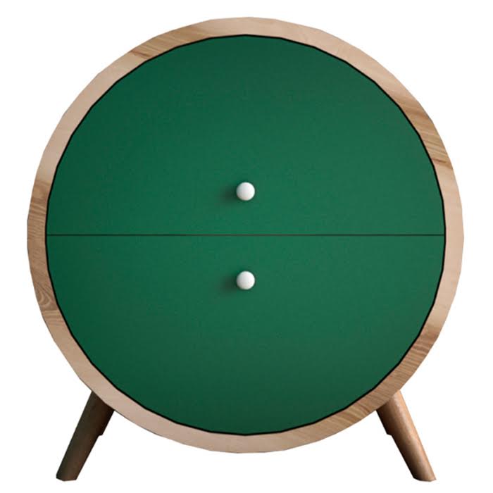 Тумба Ellipse круглая с ящиками