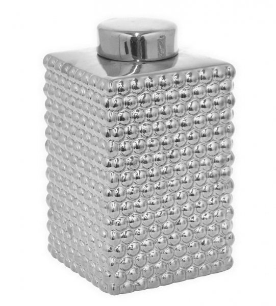 Сосуд с крышкой Chaplet Silver Big