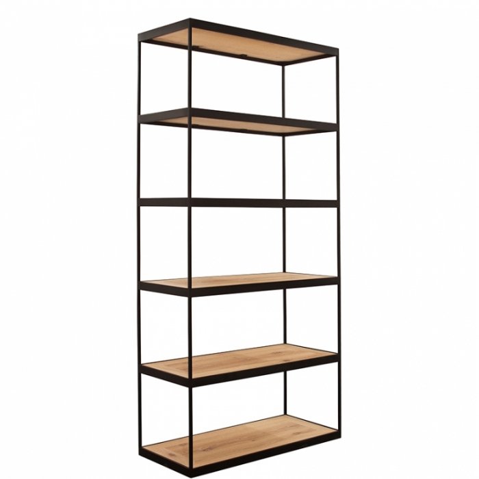 Стеллаж Industrial Oak Shelving Unit