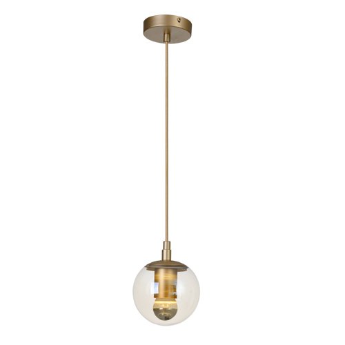 Светильник Modo mono Brass color & clear glass designed by Jason Miller