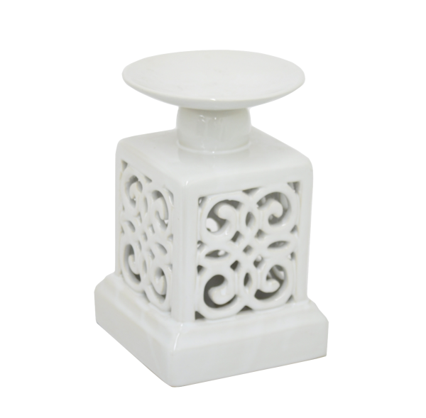 Подсвечник White Branching Pattern Small