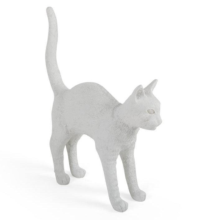 Лампа Seletti Jobby The Cat White designed by Marcantonio Raimondi Malerba