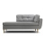 Кушетка Dublin Daybed серая шерсть