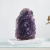 Статуэтка Друза аметиста на подставке из мрамора Статуэтка Друза аметиста на подставке из мрамора
