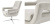 Кресло Eichholtz Swivel Chair Flavio Pebble Grey Кресло Eichholtz Swivel Chair Flavio Pebble Grey
