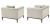 Кресло Eichholtz Chair Cesare Pebble grey