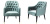 Кресло Eichholtz Chair Cyrus Turquoise Кресло Eichholtz Chair Cyrus Turquoise