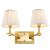 Бра Wall Lamp Wentworth Double Gold+White