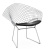 Кресло Bertoia Diamond Chair designed by Harry Bertoia in 1952 Кресло Bertoia Diamond Chair designed by Harry Bertoia in 1952