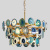 Люстра Agate Burst Chandelier 3 Round blue Люстра Agate Burst Chandelier 3 Round blue