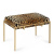 Пуф Metal and Leopard Ottoman