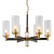 Люстра LIAISON TWO-TIER black and brass Chandelier 6 Люстра LIAISON TWO-TIER black and brass Chandelier 6