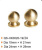 Мебельная ручка HOME DECO Brass Knobs QS-HK0020