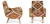 Кресло KELIM Pattern Brown Chair I Кресло KELIM Pattern Brown Chair I