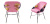 Кресло Seletti Padded Chair Lipsticks Pink
